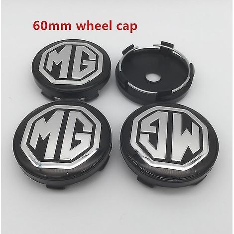 4 Stück Mg Logo Auto Radnabenkappen 56 Mm 60 Mm Harz Emblem Und Aufkleber Styling Zubehör Schwarze Kappe 60 Mm
