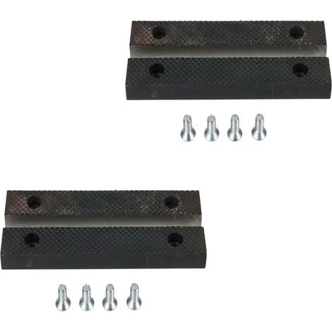 4 Stück Schraubstock-schutzbacken, Aluminium-ersatzbacken Mit Magneten, Extra Weiches Backenzubehör, 125-mm-schraubstockklemmenzubehör Aus Aluminiumlegierung Und Gummi