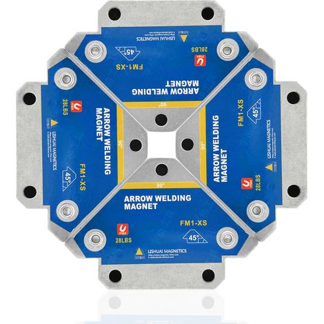 4 Stück Schweißmagnet Mit 13 Kg Haltekraft, Magnetischer Positionierer, Quadratischer Schweißwinkel 45°, 90°, 135°, Quadratischer Schweißmagnet, Hilfs-ortungswerkzeuge