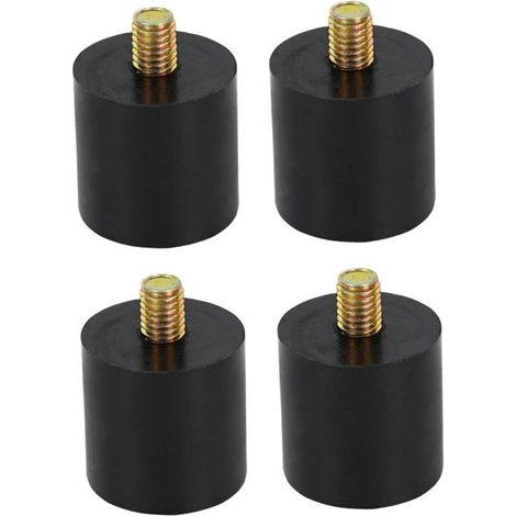 4 Zylindrische M8-gummistoßdämpfer Mit Antivibrationsstiften Für Garage, Wohnmobil, Haushaltsgeräte, Ausrüstung, 3 Cm X 3 Cm