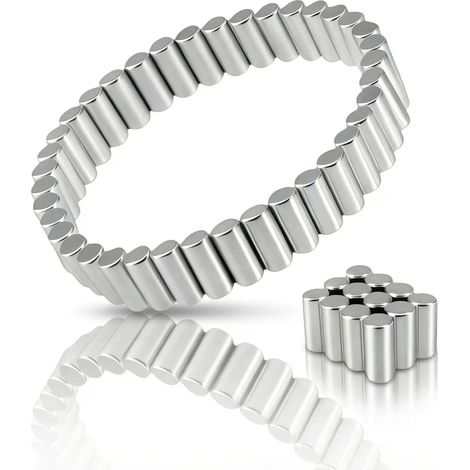 4,3 9 Mm Neodym-zylindermagnete, 50 Kleine Stabmagnete Für Whiteboard, Kühlschrank, Kartenmagnete, Magnetarmband Für Männer Und Frauen, Ringschmuck