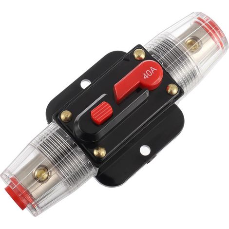 40-a-leistungsschalter, 40-a-inline-sicherungshalter, 12 V–51 V Gleichstrom, Manuelle Reset-taste Für Auto, Wohnmobil, Zuhause, Boot, Lkw, Audiosystem Mit Verstärker.
