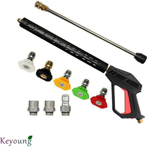 4000 Psi Hochdruckreiniger-sprühgerät – 5 Sprühdüsen – 411/25/9,5 Zoll Länge – 1/4 Und M22 Schnellanschluss – 4000 Psi
