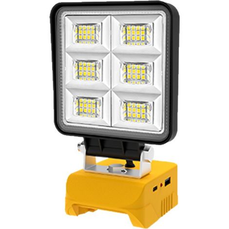 48 W, 5200 Lm Wiederaufladbare Led-arbeitsleuchte, Tragbar, Für Werkstätten, Camping, Autoreparaturen Und Baustellen (batterie Nicht Im Lieferumfang Enthalten).