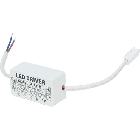 4–7 X 1 W Led-treibertransformator, Deckenbeleuchtung, Beleuchtungssysteme, Konstantstrom-netzteil, Wasserdichter Netztransformator-adapter, Ac85–265 V Eingang, Dc12–26 V Ausgang