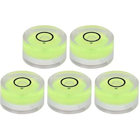 5 Stück 15 Mm Mini-rundwaage, Wasserwaage, Wasserwaage, Taschenwaage, Abs-kunststoff, Durchmesser, Kreisförmiges Messwerkzeug, Runde Wasserwaage Für Waage