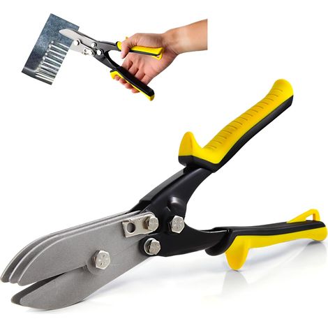 5-blatt-blechwerkzeuge, Hvac-werkzeug Für 24-28-gauge-arbeitskanäle Und Ofenrohre, 10-1/2-zoll-blechcrimper-endkappen-kanal-crimpwerkzeug