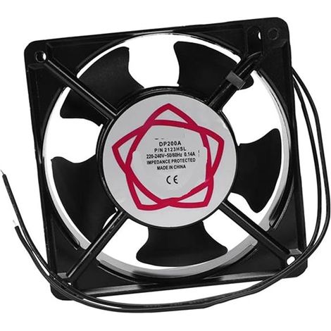 5-blatt-lüfter Mit Metallrahmen, Axial, Ac 220/240 V, 0,14 A, 22 W, 120 X 120 X 38 Mm