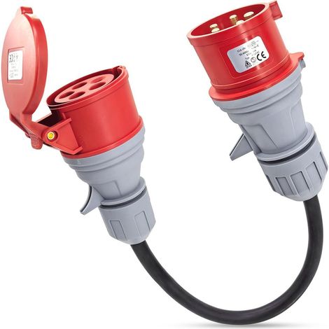 5-poliger Cee-adapter, 16 A Auf 32 A, 380 V/400 V, 16 A-buchse Auf 32 A-stecker, 5-poliger Cee-adapter Für Ev-auto, Werkstatt