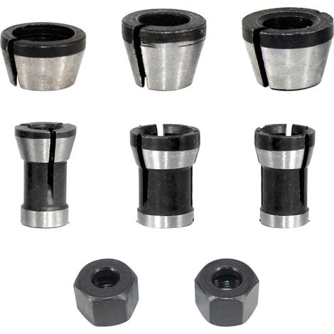 6,35/8-mm-konverteradapter Für Holzfräser Und Oberfräsenklemme – 8-teiliges Set – Kzq