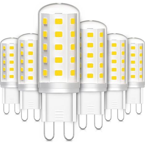 6er-pack G9 3w Led-glühbirne, 30w Halogenäquivalent, Kaltweiß 6000k 380lm, Für Schlafzimmer, Wohnzimmer, Küche, Garten