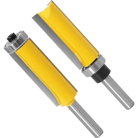 8-mm-schaft-bündigfräser, Extra Lange Fräser, Kopierschneider Mit Oberem Lager + Kopierschneider Mit Unterem Lager