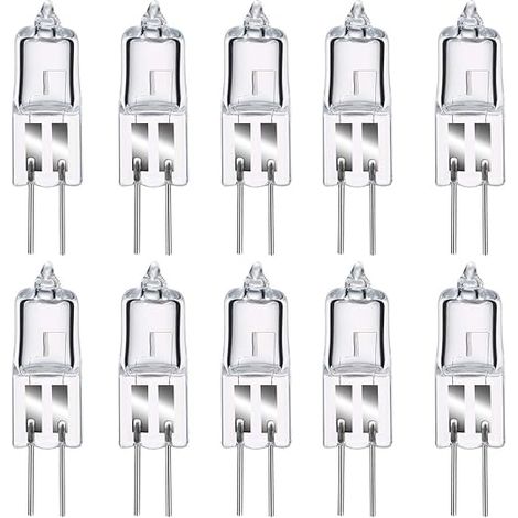 8er-set G4-halogenlampe, Warmweiße G4-glühbirne 12 V, 20 W, 2800 K, 240 Lm, Dimmbar, G4-halogenlampe, Transparente Kapsellampe Für Puck-licht, Kronleuchter – Kein Flackern,