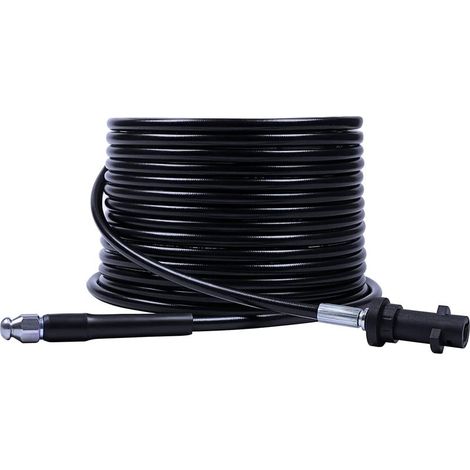 10 M Abflussreiniger – Sonde Kompatibel Mit Kärcher K2 Bis K7 – 220 Bar – Schwarz