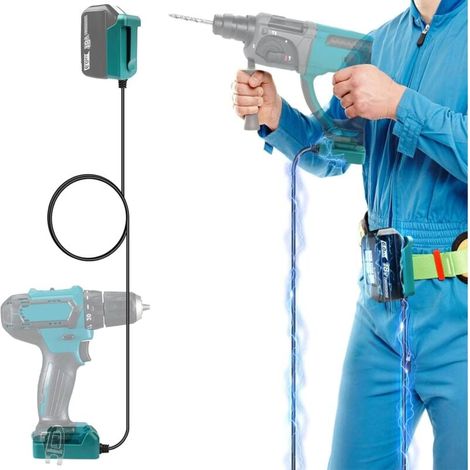 Adapter Für 18-v-akku Von Makita Mit Schlaufe Zum Direkten Tragen Am Körper, Tragbarer Netzadapter Für 18-v-akku-werkzeuge Von Makita, Einstellbare Kabellänge Bis 150 Cm