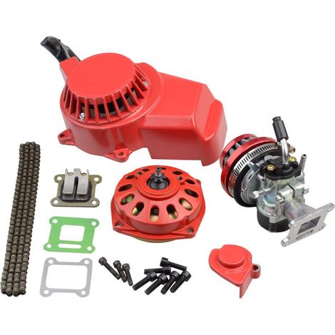 Aluminium-anlasser, Starterpedale, Luftfilter, Vergaser, Kupplung, 6 Zähne, Zahnräder, Kette, Zylindersatz, 47 Cc, 49 Cc, 2-takt-motor