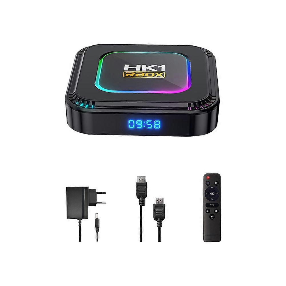 Boîtier Smart Tv Android 13, Rk3528 Hdr10, 4 + 32 Go, Lumière Rvb 8k, Bt 5.0, Wifi 6, Lecteur Multimédia Vocal, Boîtier Au Stecker