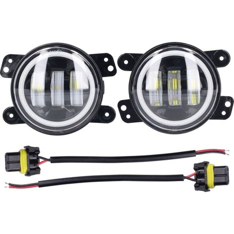 Angel Eyes Light 30w 3000lm Led-nebelscheinwerfer 10-30v Universal Für Pkw Lkw Van Anhänger