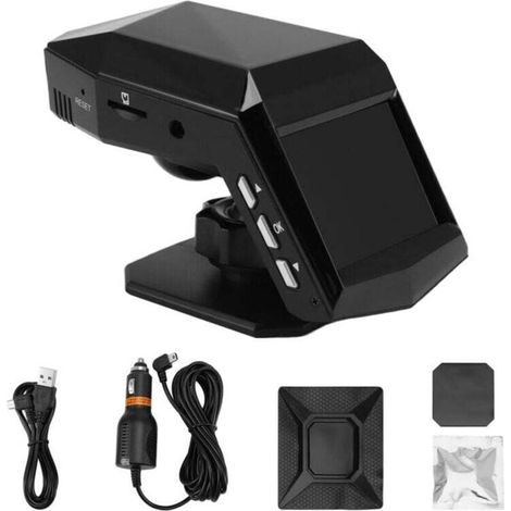Auto-video-fahrrekorder, 1080p Full-hd-dash-kamera Mit Lcd-dvr-parkmonitor In Der Mittelkonsole