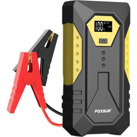Autobatterie-starthilfe 800 A 26800 Mah – Boost 6l Benzin Oder 5l Diesel – Tragbar, Sicherheitsclips, Bildschirm