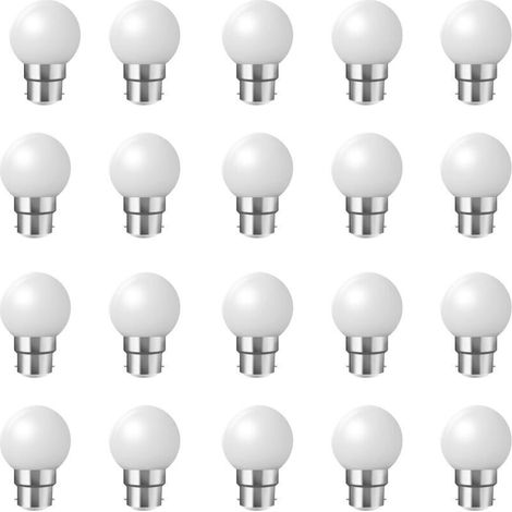 B22-bajonettlampen – Packung Mit 20 2-w-led-soffittenlampen – Warmweiß [energieklasse B]