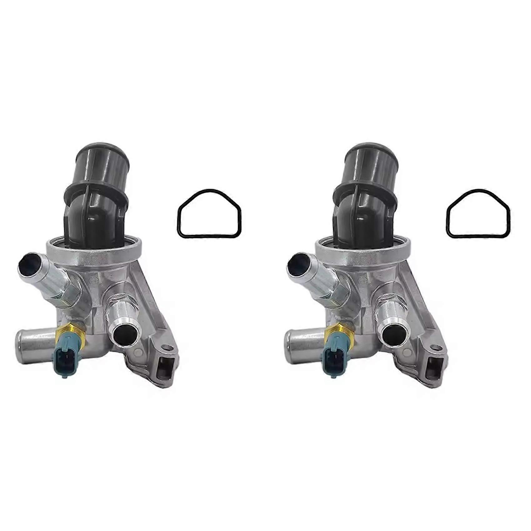 2x 80℃ 176℉ 12650485 Pour Chevrolet Jeep, Ensemble Couvercle De Boîtier De Thermostat De Refroidissement Moteur