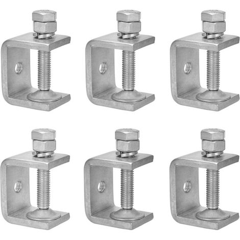 C-klemmen 6 Stück – Edelstahl 304 – Weite Öffnung 30 Mm – Klemmbereich 16–25 Mm – Für Tischlerei Und Schweißen