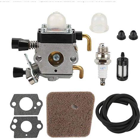 Vergaser-reparatursatz C1q-s97, Kompatibel Mit Stihl Hs45 Fs38 Fs45 Fs46 Fs8, Inklusive Luftfilterdeckel Für Freischneider Und Heckenschere.
