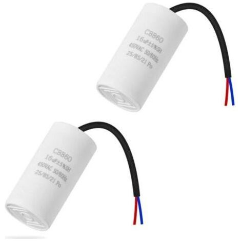 Cbb60 16µf 50/60hz Startkondensator, Motorkondensator, Mikrofarad-kondensator Mit Draht