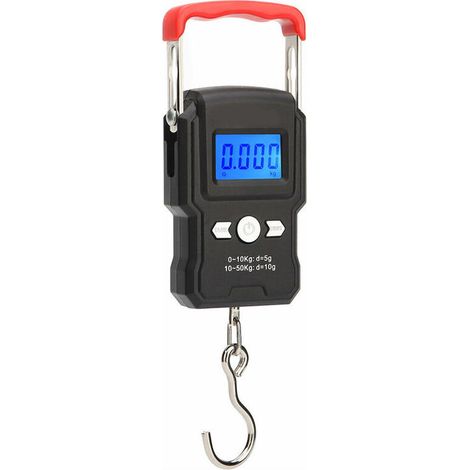 Choyclit Waage, Wägezelle Und Dynamometer, Hängehakenwaage, Doppelte Präzision, Hintergrundbeleuchtung Des Lcd-bildschirms, 50 Kg / 5 G –