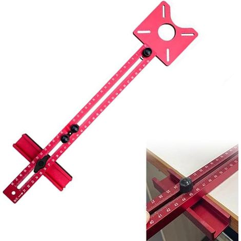 Csparkv 3-in-1-fräslehre, Verstellbare Holzfräslehre, Holzfräslehre Für Tischlerarbeiten, Installation Von Schubladen Und Schränken, Mft-schablone Zum Fräsen