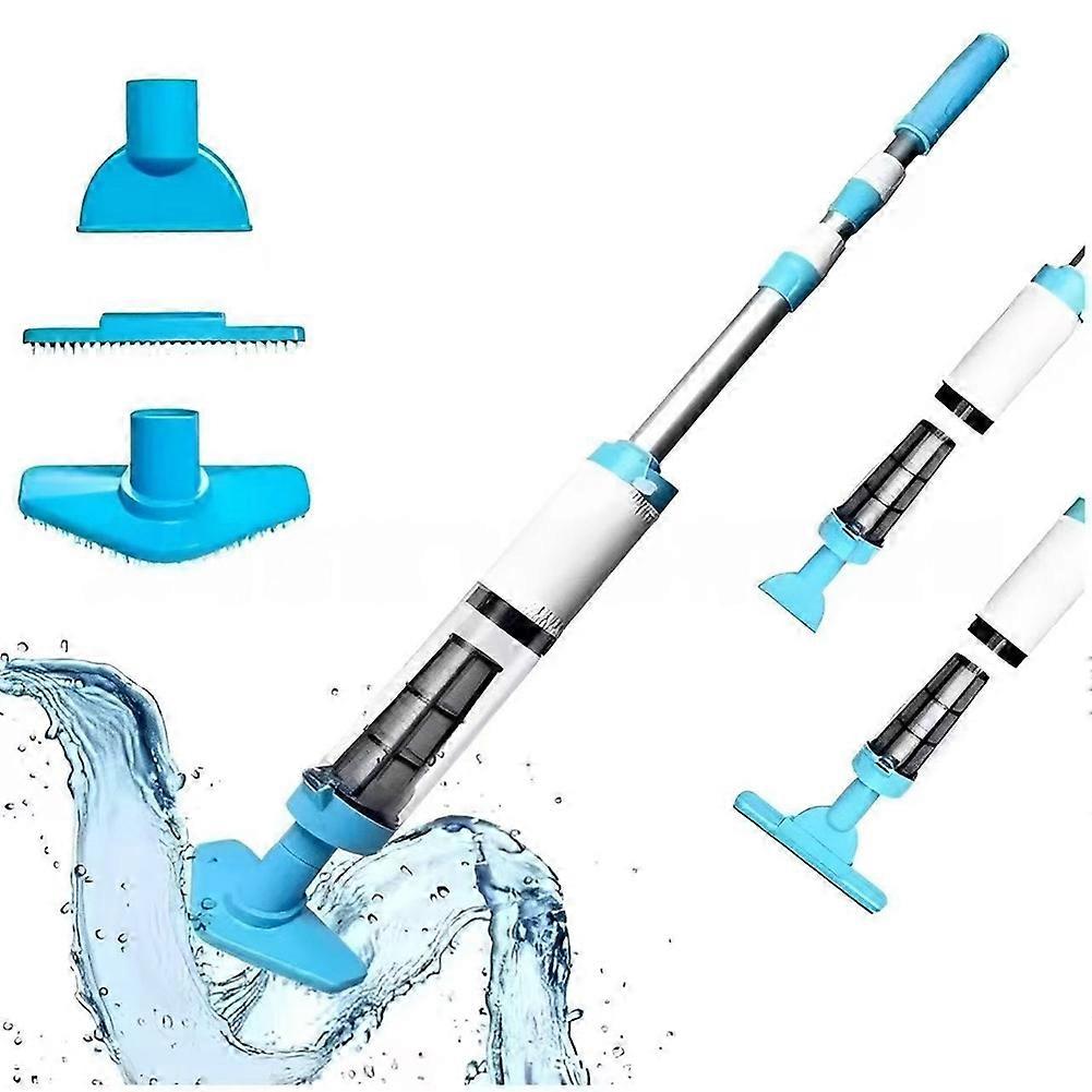 Aspirateur De Piscine Sans Fil Et Portatif Pour Baignoires Et Petites Piscines, Forte Puissance D'Aspiration Pour Éliminer Le Sable Et La Saleté, Prise Britannique