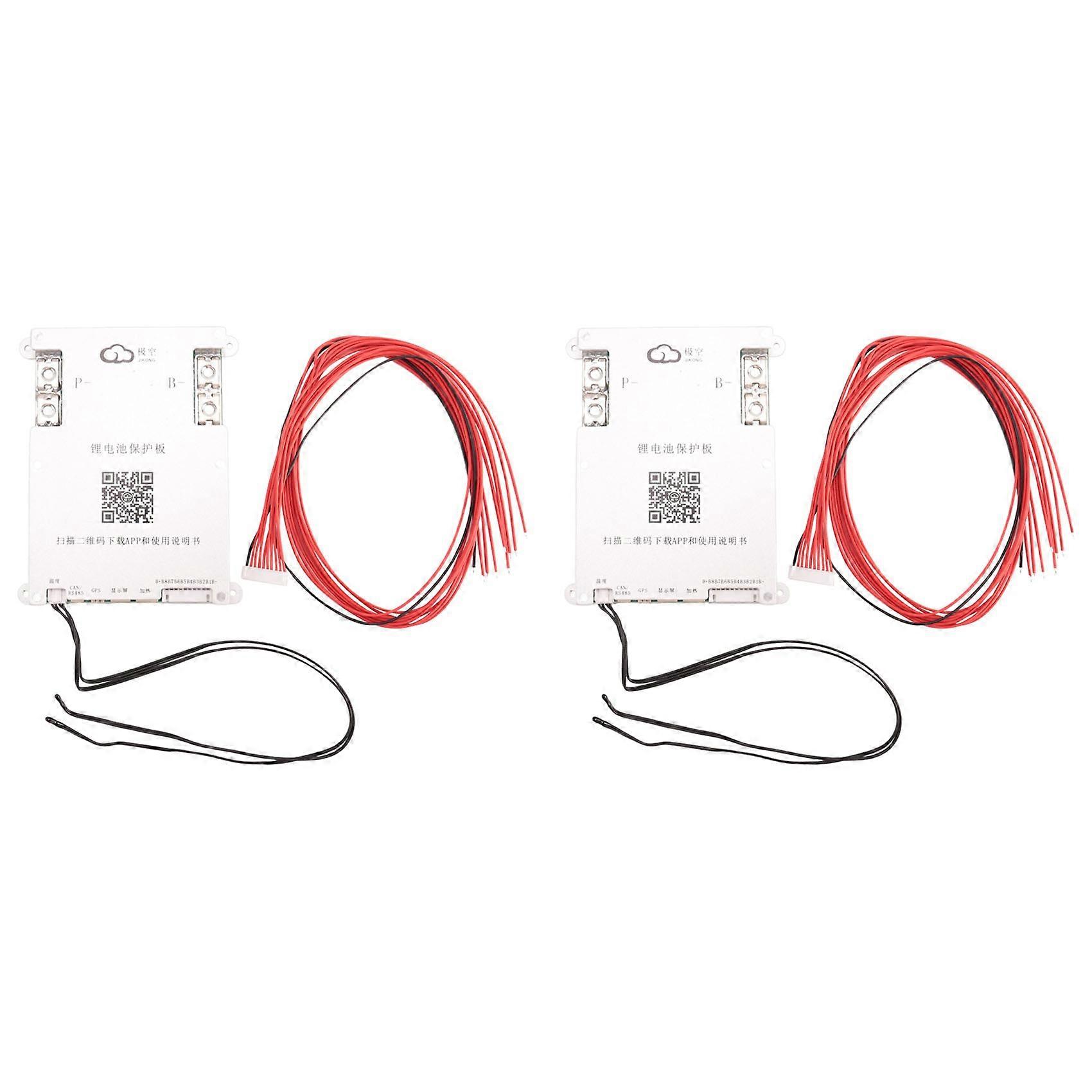 2x Jk Bms 4s 5s 6s 7s 8s 200a Smart Bms 2a Module D'Alimentation En Énergie Intégré Bluetooth-support D'Application Lcd 12v 24v(b)