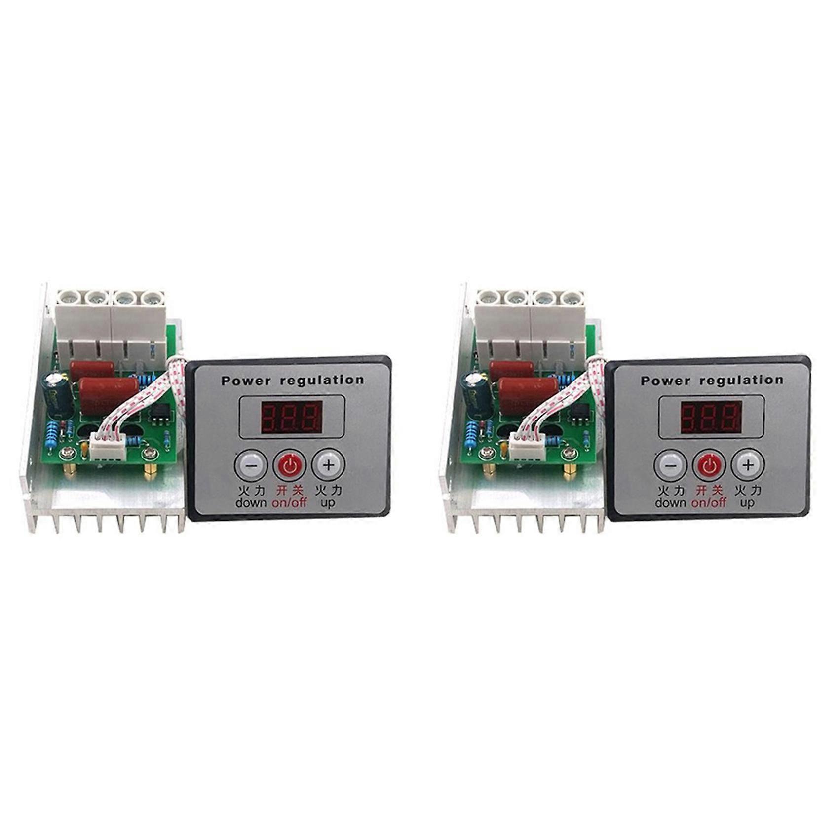 Contrôleur De Vitesse Pour Moteur 2 X 10 000 W, Haute Puissance, 220 V Ca, Régulateur De Tension Scr, Variateur De Vitesse Avec Interrupteur.