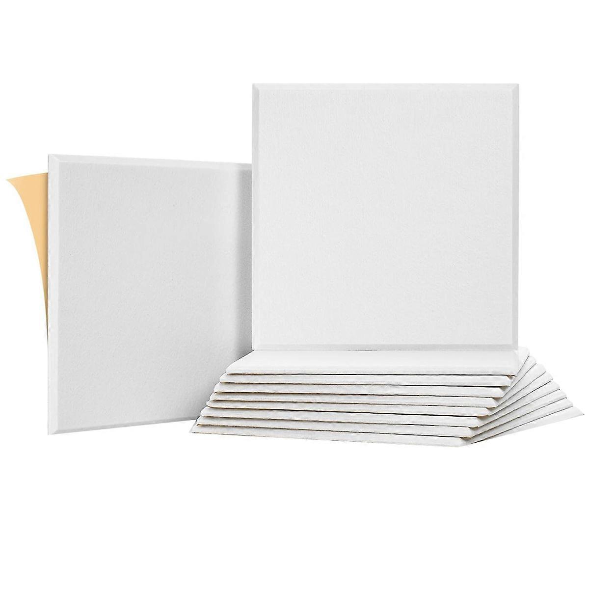 Lot De 10 Panneaux Acoustiques Auto-adhésifs Pour Murs, 30,5 X 30,5 X 1 Cm, Pour Studio D'Enregistrement, Bureau, Maison, Etc.