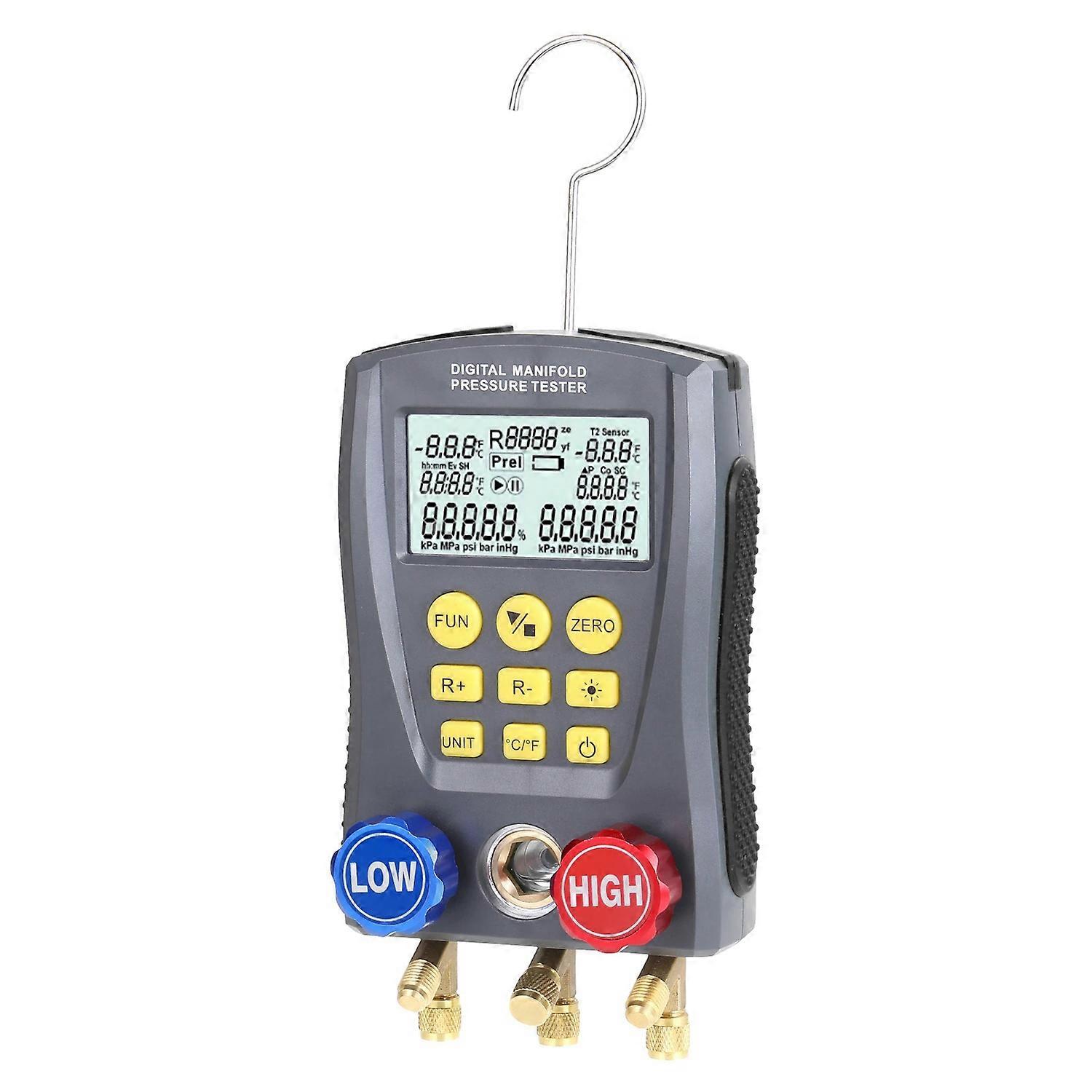 Manomètre Numérique De Réfrigération, Testeur De Pression Sous Vide, Manomètre De Température Pour Systèmes Cvc