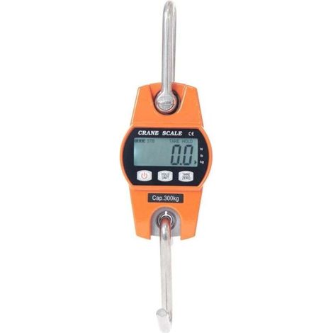 Choyclit – 300 Kg Lcd-elektronikwaage – Aluminium-aufhängehaken – 10 M Distanzablesung – Hochpräzise Wägezelle – 600 Lbs