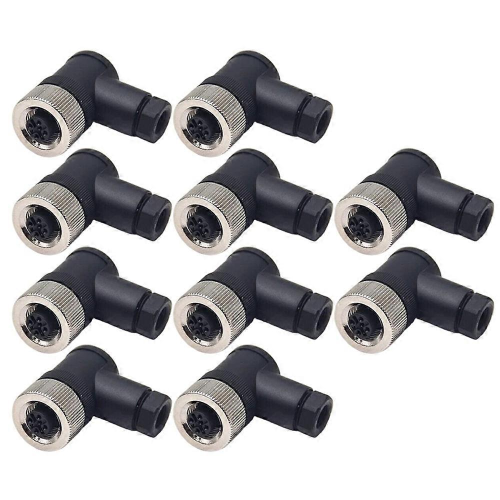 Lot De 10 Connecteurs Pour Capteur 5 Broches, Fiche Mâle Étanche Pour Usage Industriel, Fiche Femelle 5p L (pg7)