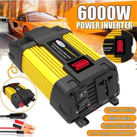 Convertisseur Pur Sinus 300w – Dc12v-ac220v, 1 Port Usb, Camping