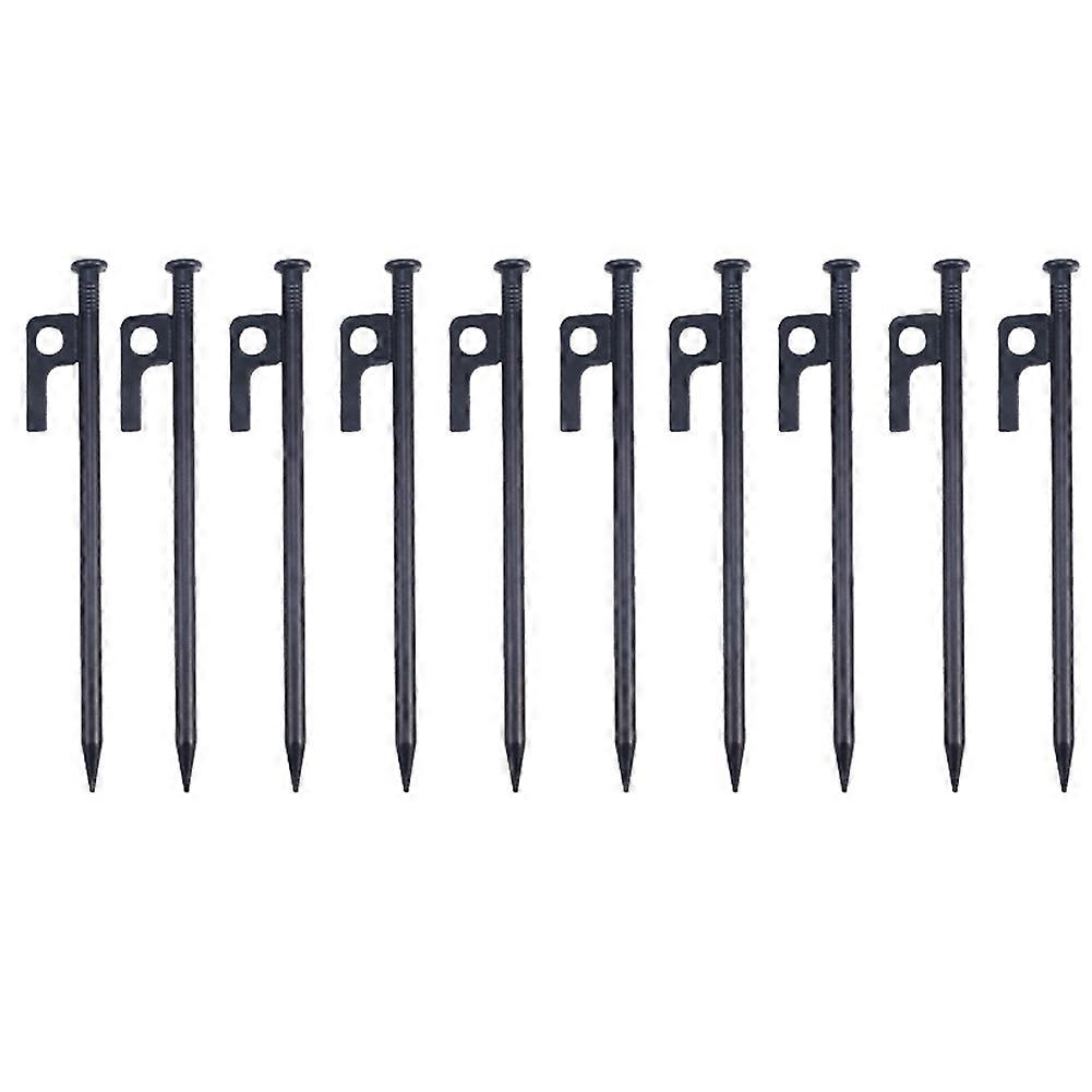 Piquets De Tente Robustes De 25 Cm De Long – Crochets Résistants À La Rouille, Adaptés À La Fixation De Tentes, Bâches Et Tonnelles (lot De 10)