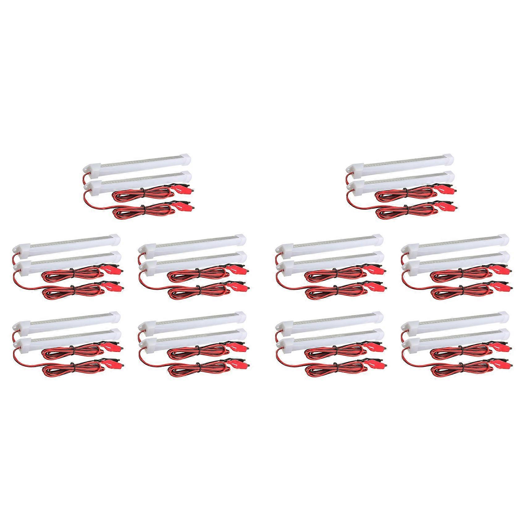 20 Barres Lumineuses Led Smd 12 V Pour Intérieur De Voiture, Fourgonnette, Bateau, Caravane, Camping-car, Blanc Froid