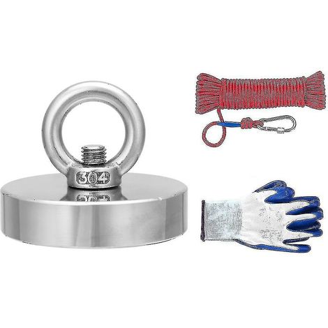 Crea – 35–600 Kg Neodym-magnet Zur Schatzsuche – 20 M Seil – Vertikale Zugkraft Für Magnetfischen – Neodym-material