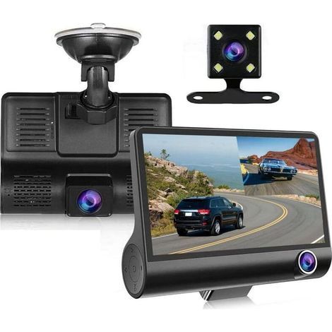 Dashcam – 3-kamera-upgrade Für Autokamera, Frontkamera, Rückkamera, Loop-aufnahme In Der Auto-g-sensor-dashcam
