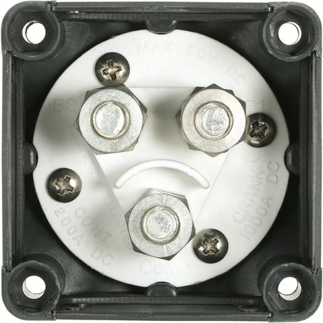 Decdeal Doppelbatterie-wahlschalter 12 V/24 V, 300 A, Haupt-4-position, Für Auto, Wohnmobil, Boot