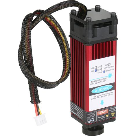 Decdeal – 5,5 W 450 Nm Laserkopfmodul – Aluminiumlegierung – Einstellbare Brennweite Für Präzise Gravur – Kompatibel Mit Cnc-maschinen Und Laserschneiden