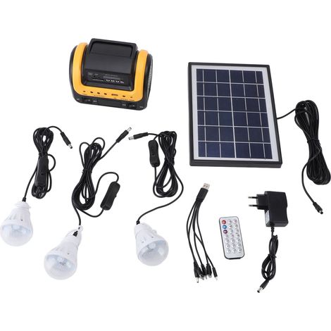 Decdeal – Tragbarer Solarstromgenerator 5000 Mah – 6v Solarpanel – 4h Schnellladung – Für Camping Und Notsituationen