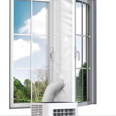 Dichtungsset Für Mobile Klimaanlagen + Kompatibel Mit Allen Tragbaren Klimaanlagen + Universelle Dichtung Für Tür, Flügelfenster + Modular Und Einfach Zu Installieren – 500 Cm