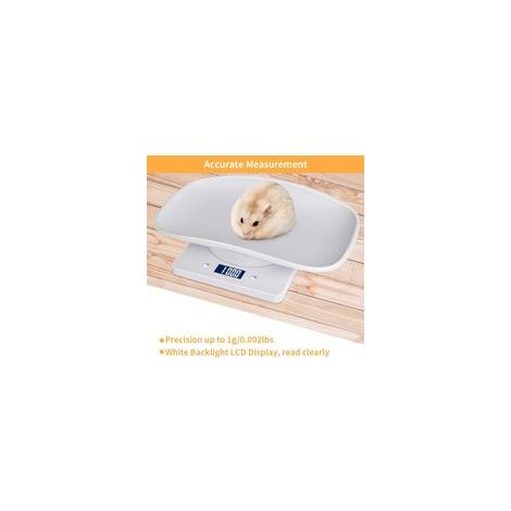 Digitale Haustierwaage Mit Lcd-display, 4 Wiegemodi (oz/ml/lbs/g), Geeignet Für Haustiere Und Küche, Wiegen Von Katzen, Hunden, Futter, Kapazität Ju