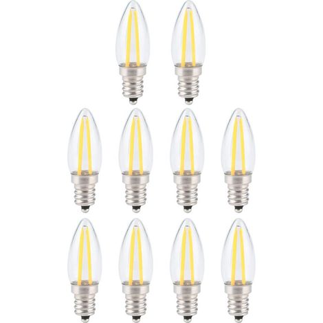 Dimmbare Retro-led-glühlampe, E12 2 W Warmweiße Led-glühbirne Mit Augenschutz