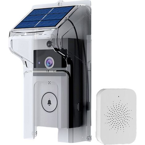 Drahtlose Wifi-video-türklingel, Solarbetrieben, Nachtsicht, Wasserdicht, Hd-zwei-wege-audio-gegensprechanlage, Smart Home